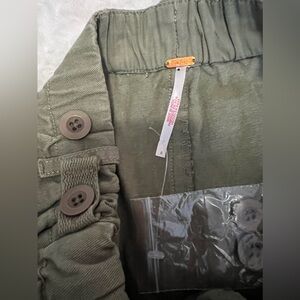 Free peoples khaki wide legs pants